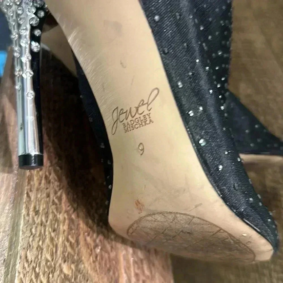JEWEL BADGLEY MISCHKA Jodie Crystal Embellished Mesh Bootie size 9 - Picture 8 of 8